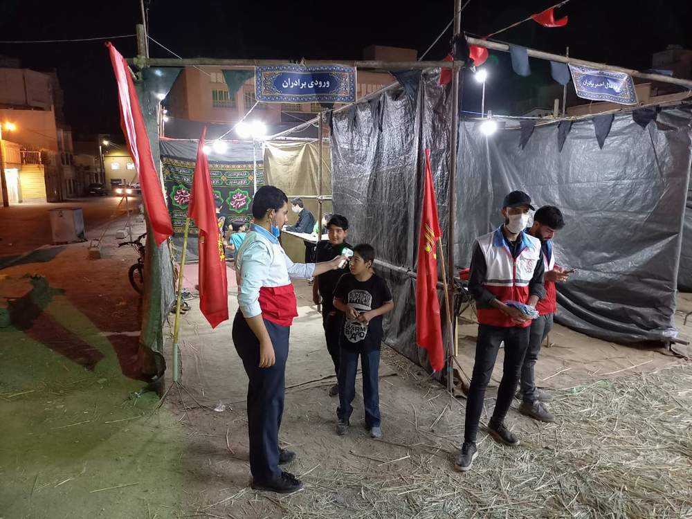 خدمت رسانی به بیش از ۳۵۰۰ نفر از عزاداران حسینی در دهه سوم ماه محرم