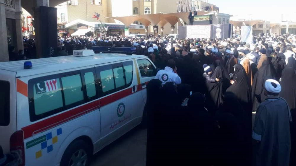 پوشش امدادی مراسم تشییع پیکر شهید مدافع امنیت و نمایشگاه فصل شیدایی در هفته دفاع مقدس