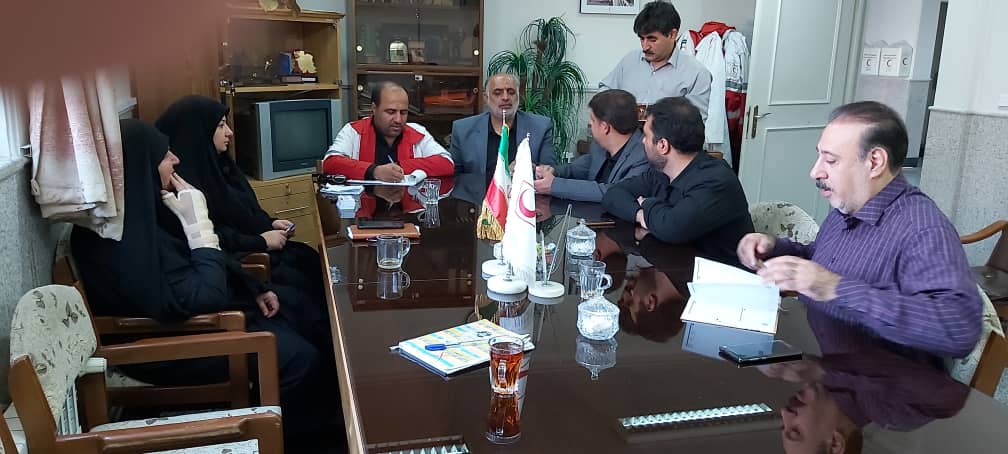 برگزاری جلسه هم اندیشی و اتاق فکر مسئولان جمعیت هلال احمر و حوزه داوطلبان